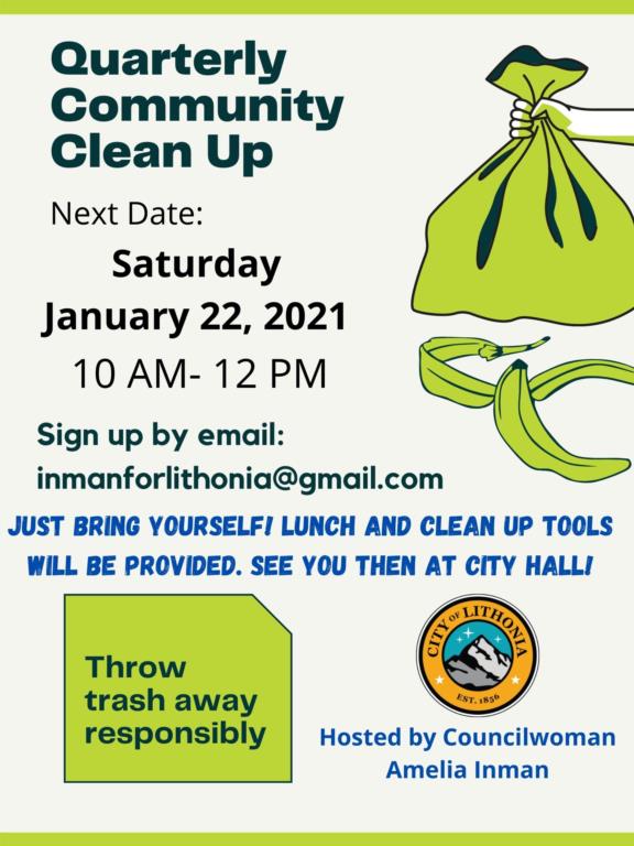 Quarterly Community Clean Up